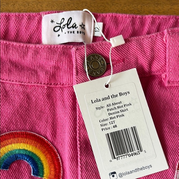 Lot of 2 Girls “Lola + the Boys” Pink Skirts Sz 12 NWT & Sz 10 Pre-loved - Picture 4 of 9